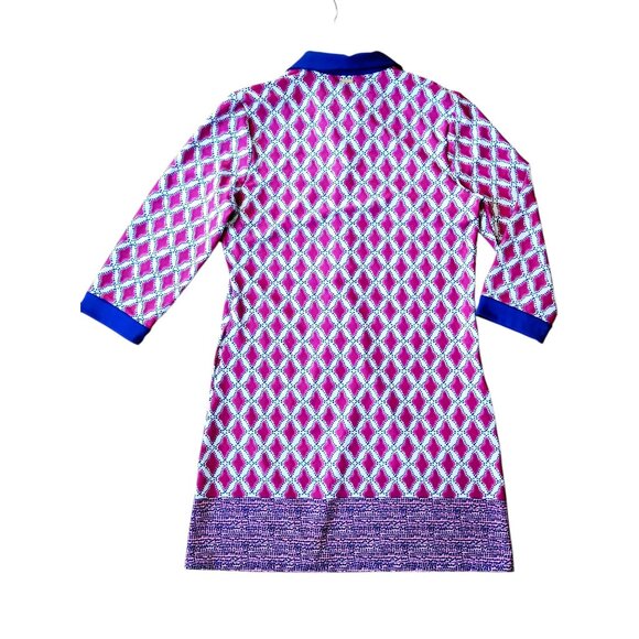 CABANA LIFE Upf 50 Rosewood Button Down Dress Blue Pink Button NEW w/o packaging - Picture 3 of 13